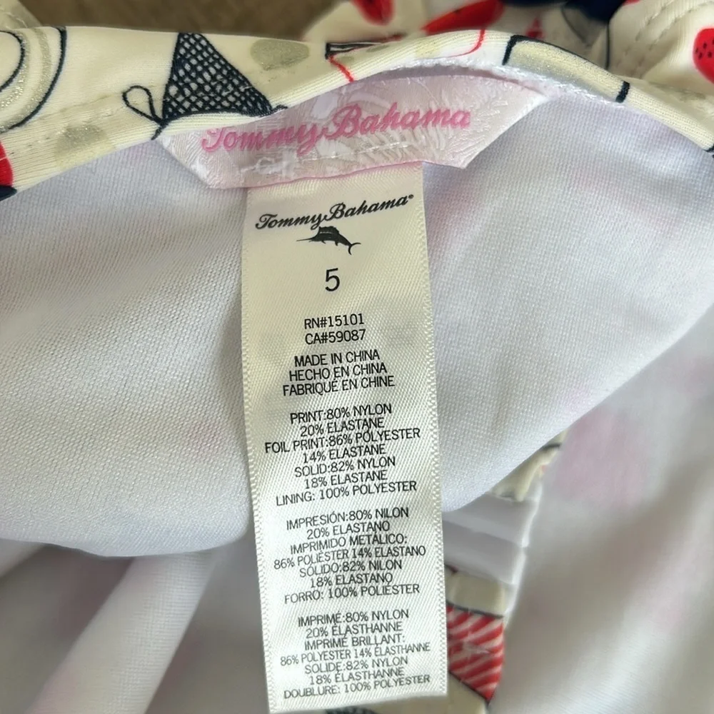 Tommy Bahama Toddler Girls Ice-Cream One-Piece Swimsuit Size 5